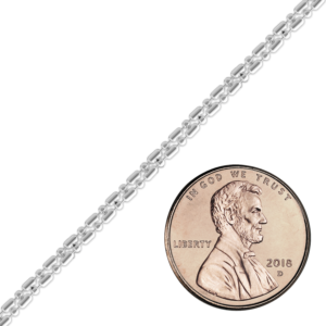 Bulk / Spooled Cylinder Bead Chain in Sterling Silver