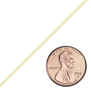 Bulk / Spooled Round Box Chain in 14K Yellow Gold