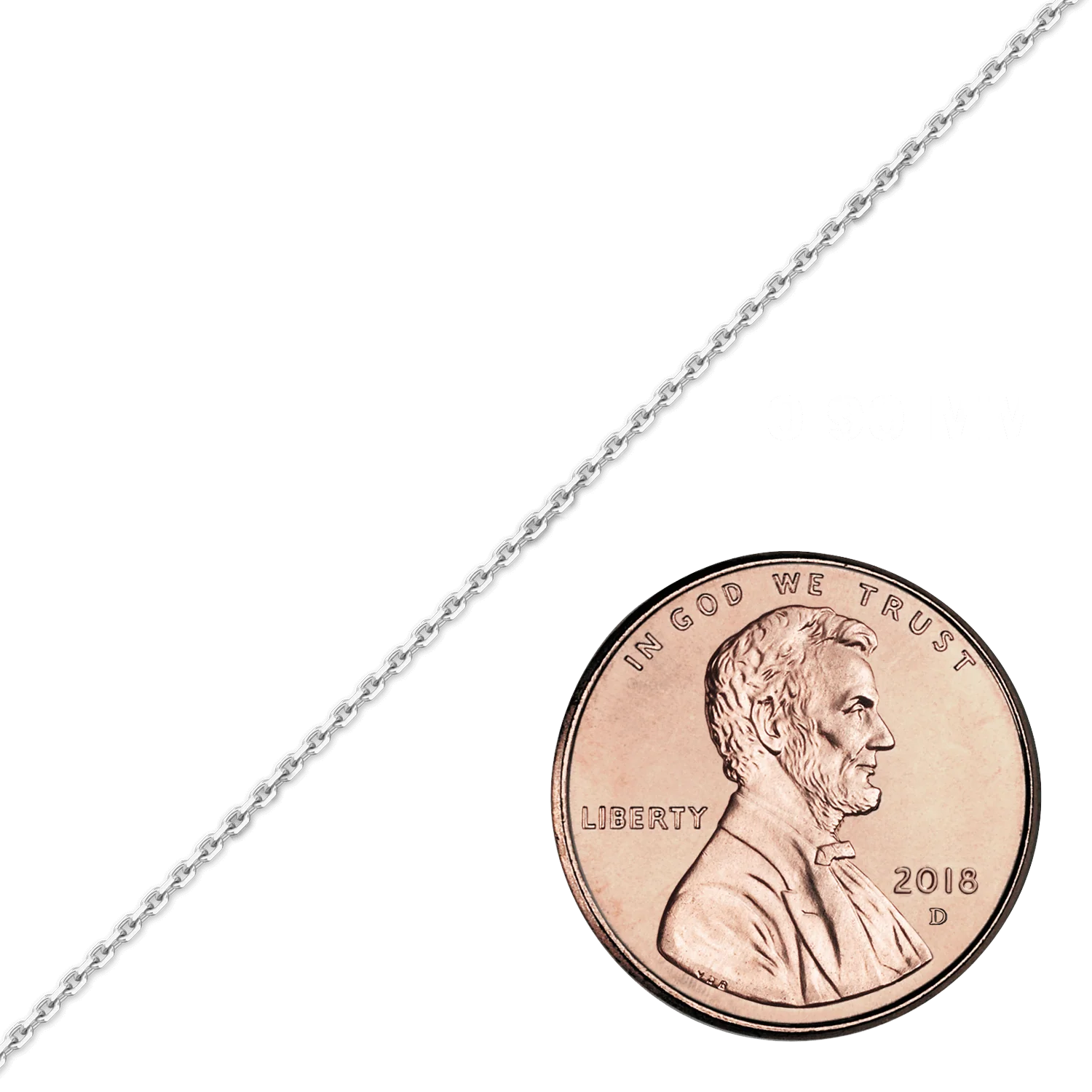 Bulk / Spooled Diamond Cut Cable Chain in Sterling Silver