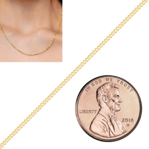 Bulk / Spooled Classic Curb Chain in 14K & 18K Yellow Gold