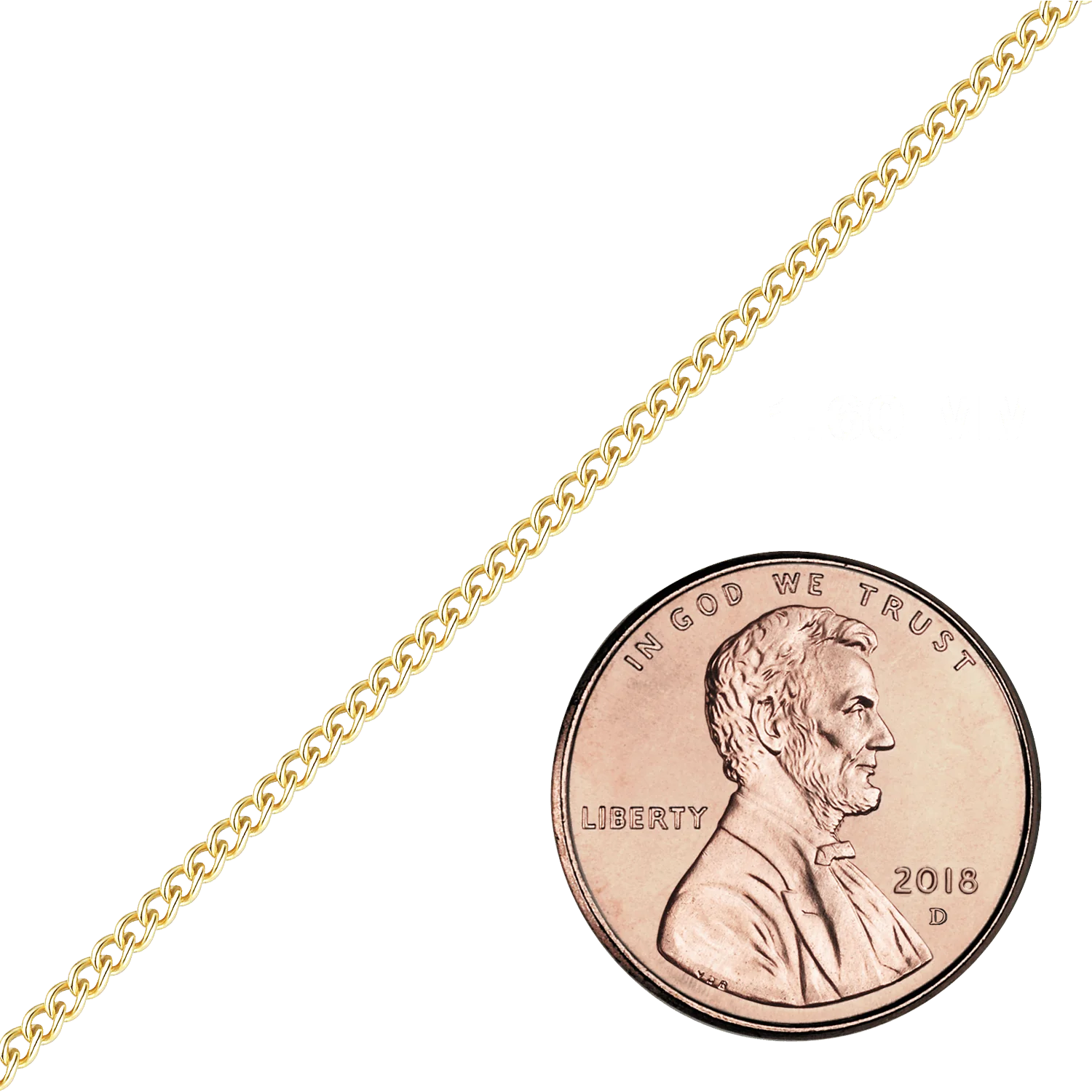 Bulk / Spooled Curb Chain in 14K Gold-Filled