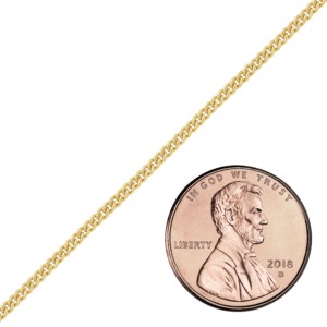 Bulk / Spooled Heavy Round Curb Chain in 14K Gold-Filled