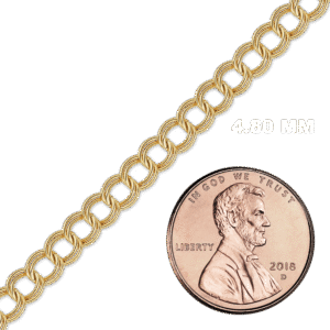 Bulk / Spooled Charm Bracelet Chain in 14K Gold-Filled (4.80 mm) - Gold-Filled / 4.80 mm