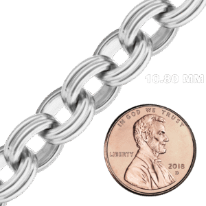 Bulk / Spooled Double Cable Chain in Sterling Silver