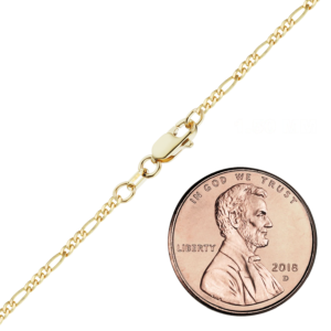 Finished Classic Figaro Necklace in 14K Gold-Filled