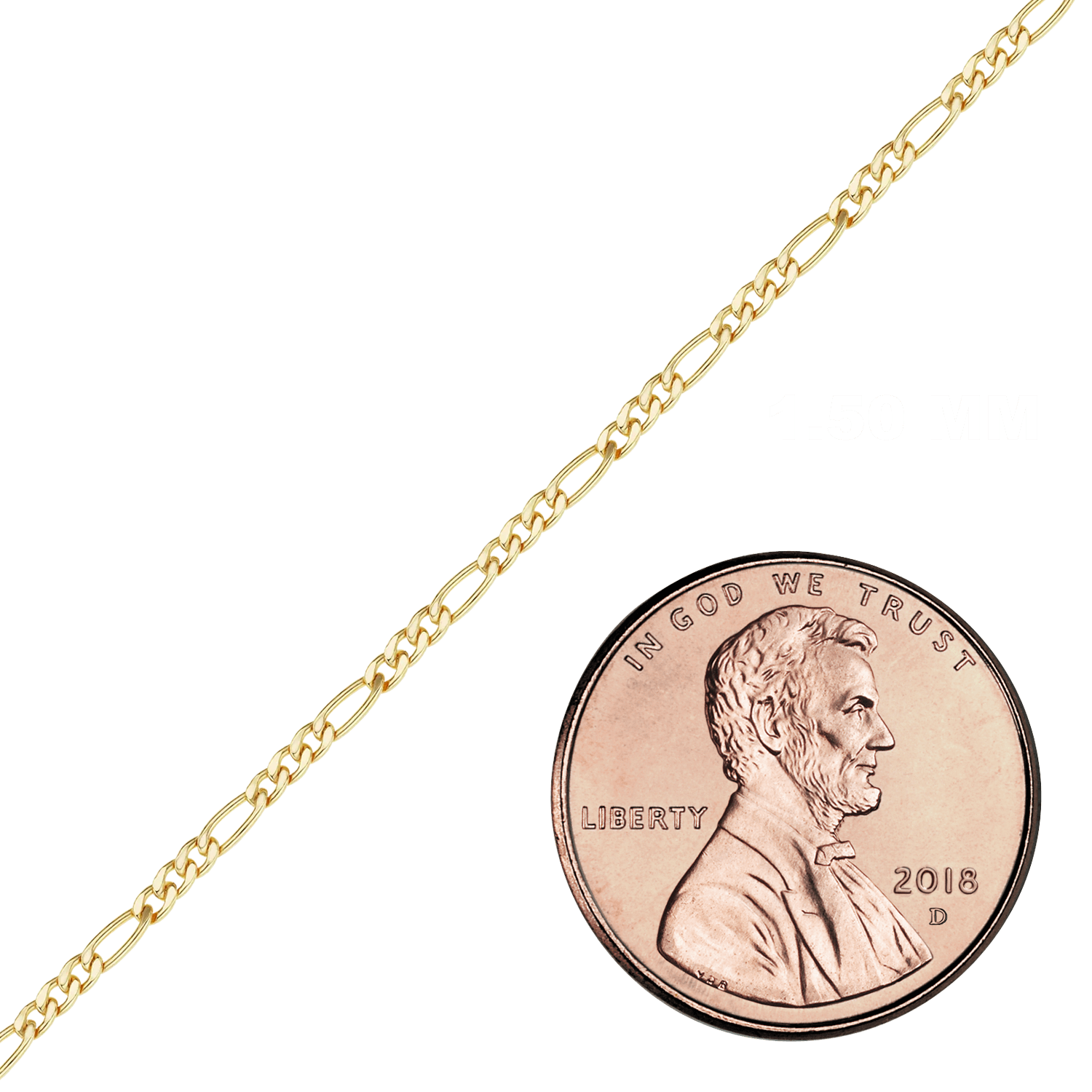 Bulk / Spooled Classic Figaro Chain in 14K Gold-Filled