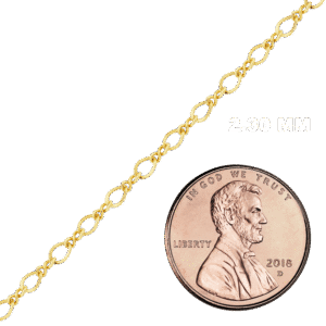 Bulk / Spooled Figure Eight Chain in 14K Yellow Gold