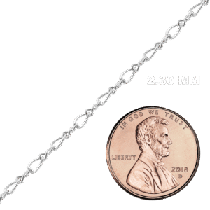 Bulk / Spooled Figure Eight Chain in Sterling Silver