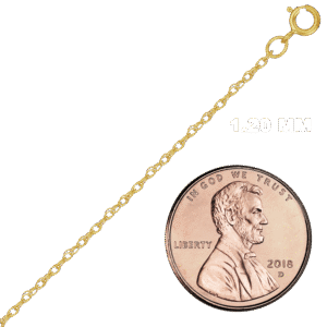 Finished Machine Rope Necklace in 14K Gold-Filled