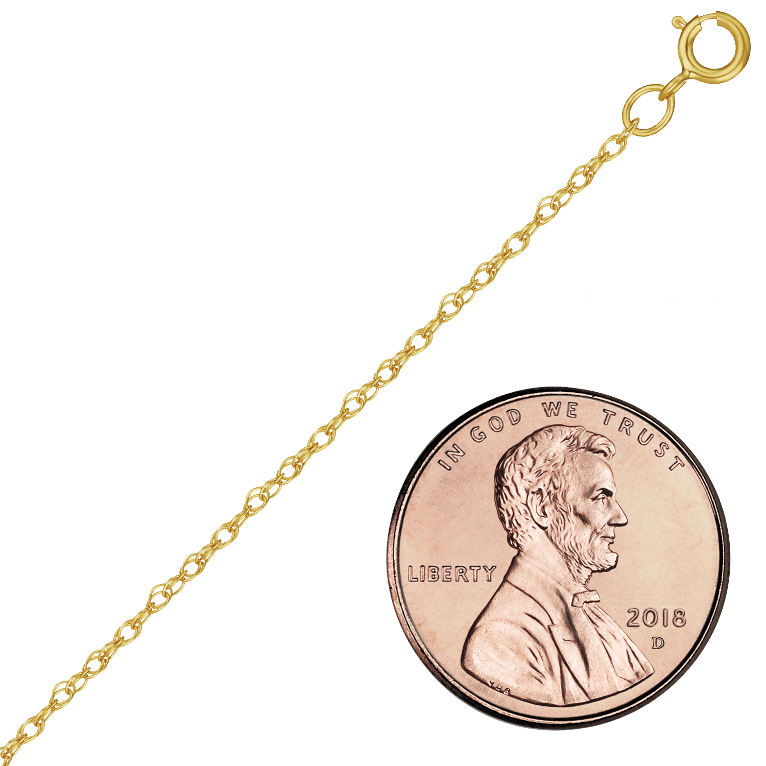 Finished Machine Rope Necklace in 14K Gold-Filled