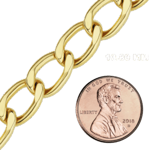 Bulk / Spooled Light Flat Curb Chain in 14K Gold-Filled