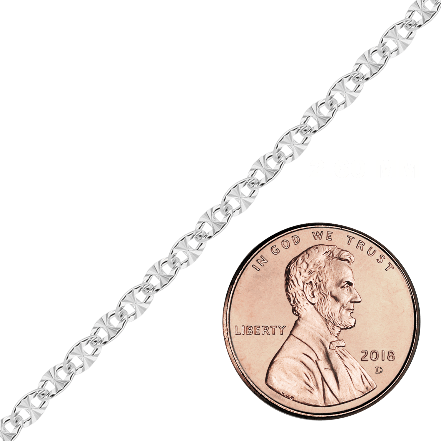 Bulk / Spooled Mariner Cable Chain in Sterling Silver