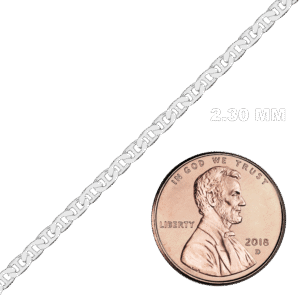 Bulk / Spooled Mariner Curb Chain in Sterling Silver