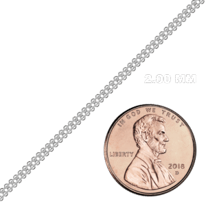Bulk / Spooled Multi-Row Bead Chain in Sterling Silver