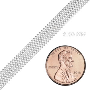 Bulk / Spooled Multi-Row Bead Chain in Sterling Silver