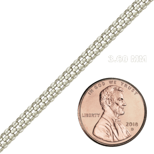 Bulk / Spooled Panda Chain in Stainless Steel