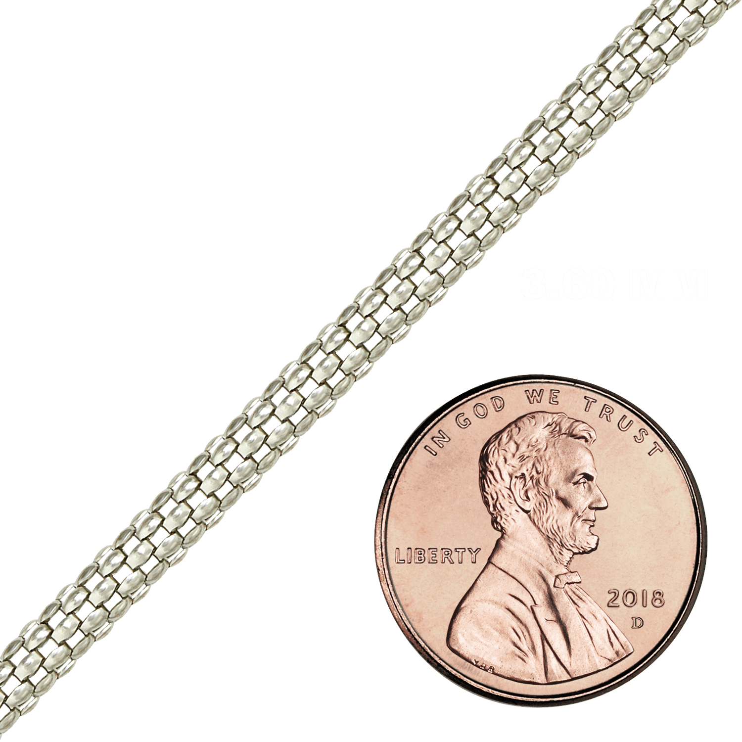 Bulk / Spooled Panda Chain in Stainless Steel