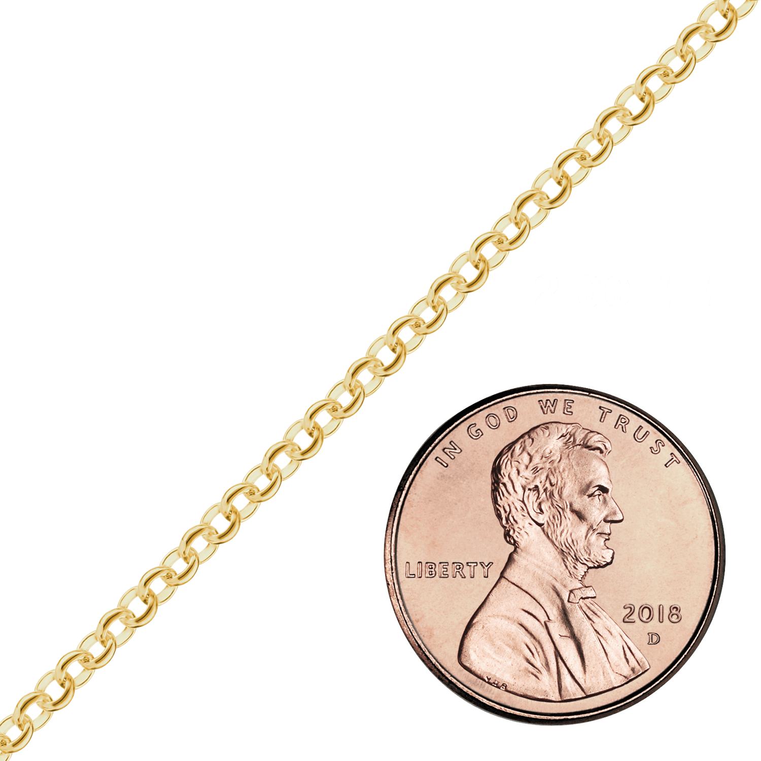 Bulk / Spooled Rolo Chain in 14K Gold-Filled