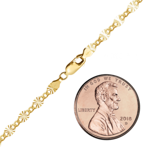 Finished Valentino (Alternating Curb) Necklace in 14K Gold-Filled