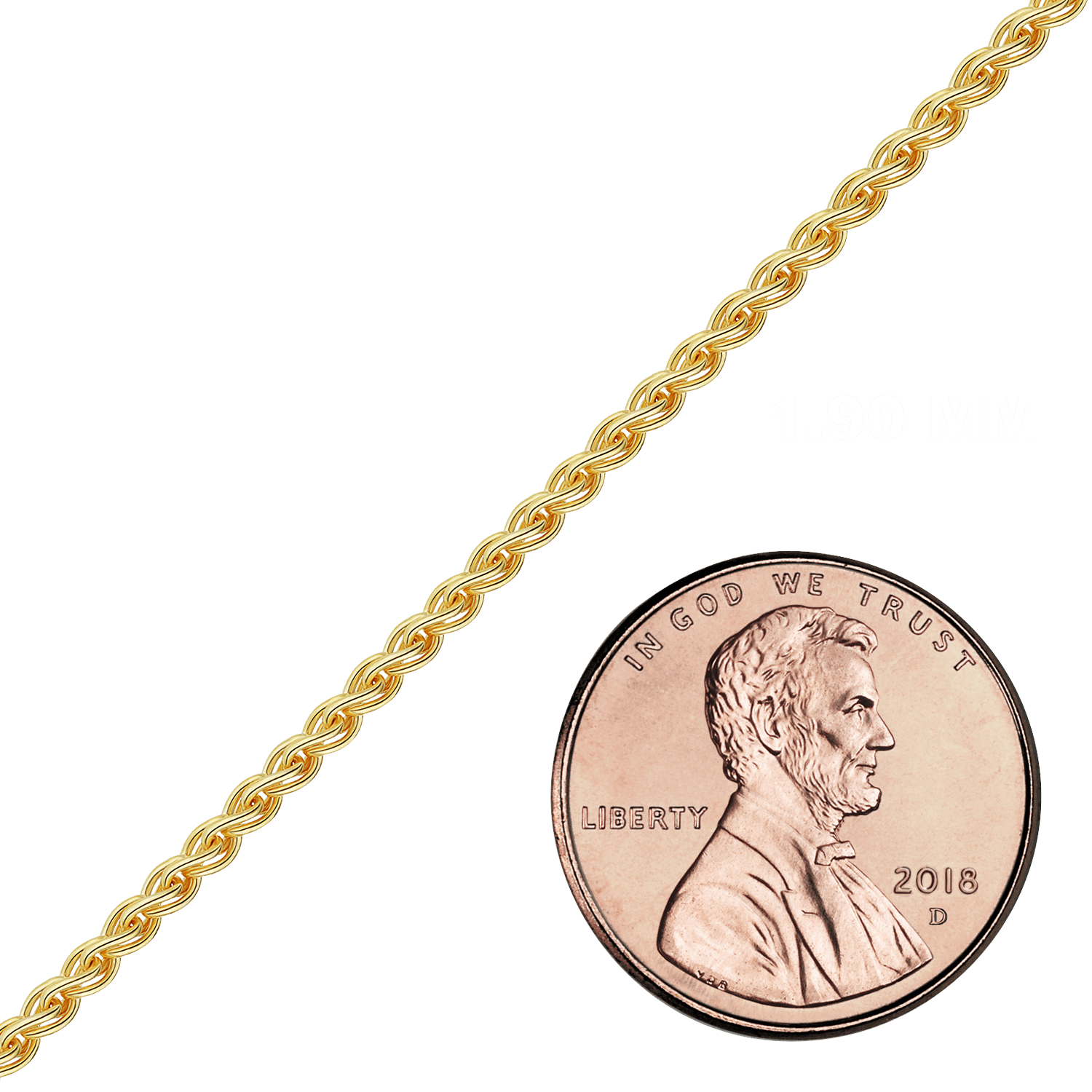 Bulk / Spooled Wheat Chain in 14K Gold-Filled