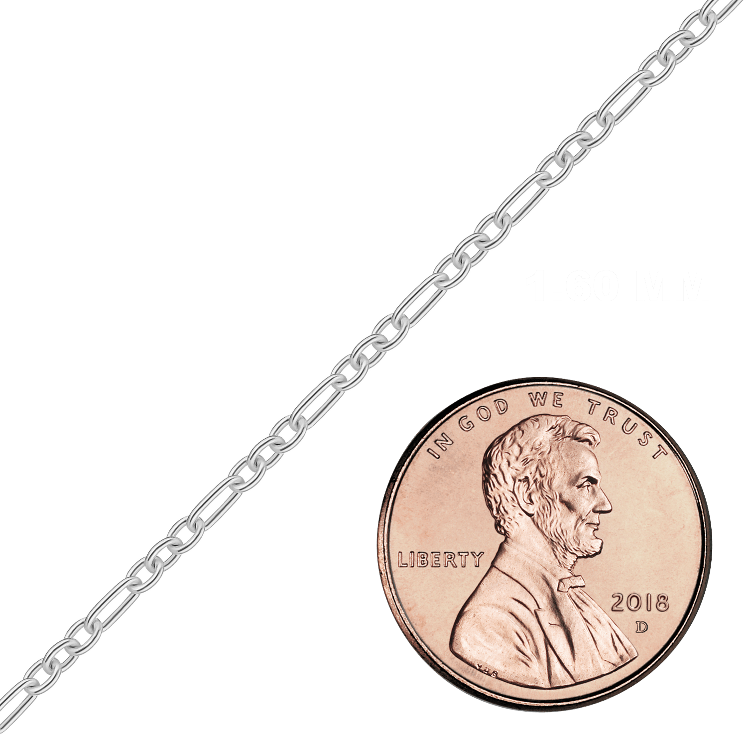 Bulk / Spooled Fancy Cable Chain in Sterling Silver
