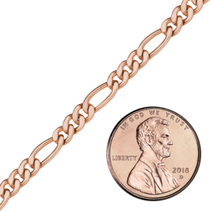Bulk / Spooled Classic Figaro Chain in 14K Pink Gold-Filled (4.00 mm) - Pink Gold-Filled / 4.00 mm