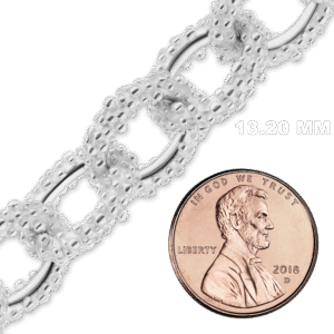 Bulk / Spooled Handmade Chain in Sterling Silver (13.20 mm) - Sterling Silver / 13.20 mm