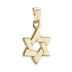 14K GOLD STAR OF DAVID PENDANT (20 X 11 MM)