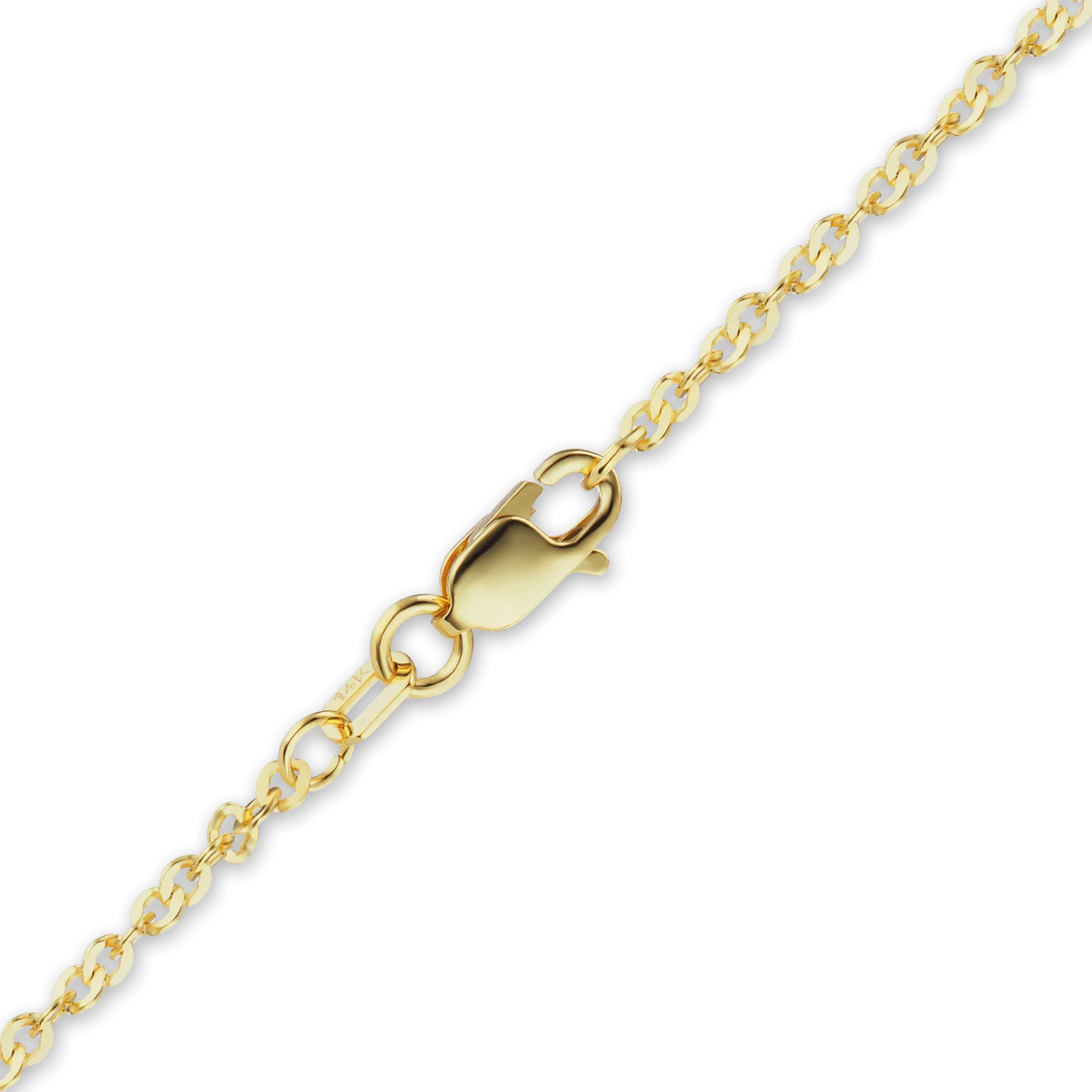 Finished Flat Twisted Cable Necklace in 14K Yellow Gold