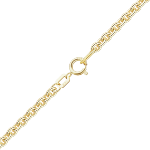 Finished Heavy Round Cable Necklace with Spring Ring in 14K Yellow Gold