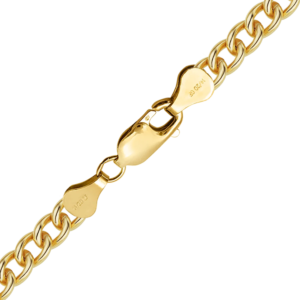 Finished Light Round Curb Necklace in 14K Gold-Filled