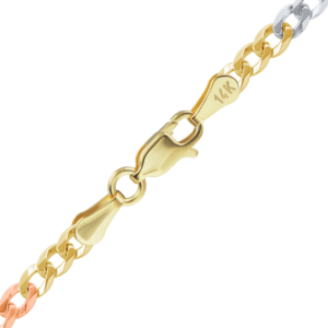 Finished Light Curb Necklace in 14K Yellow Gold