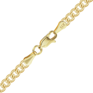 Finished Medium Round Curb Necklace in Sterling Silver Black Rhodium