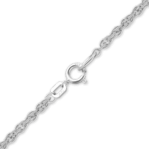 Finished Classic Machine Rope Necklace in 14K Yellow Gold