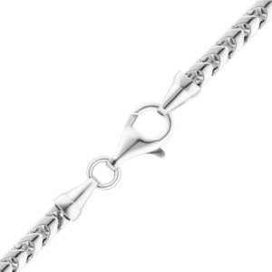Finished Franco Necklace in Sterling Silver