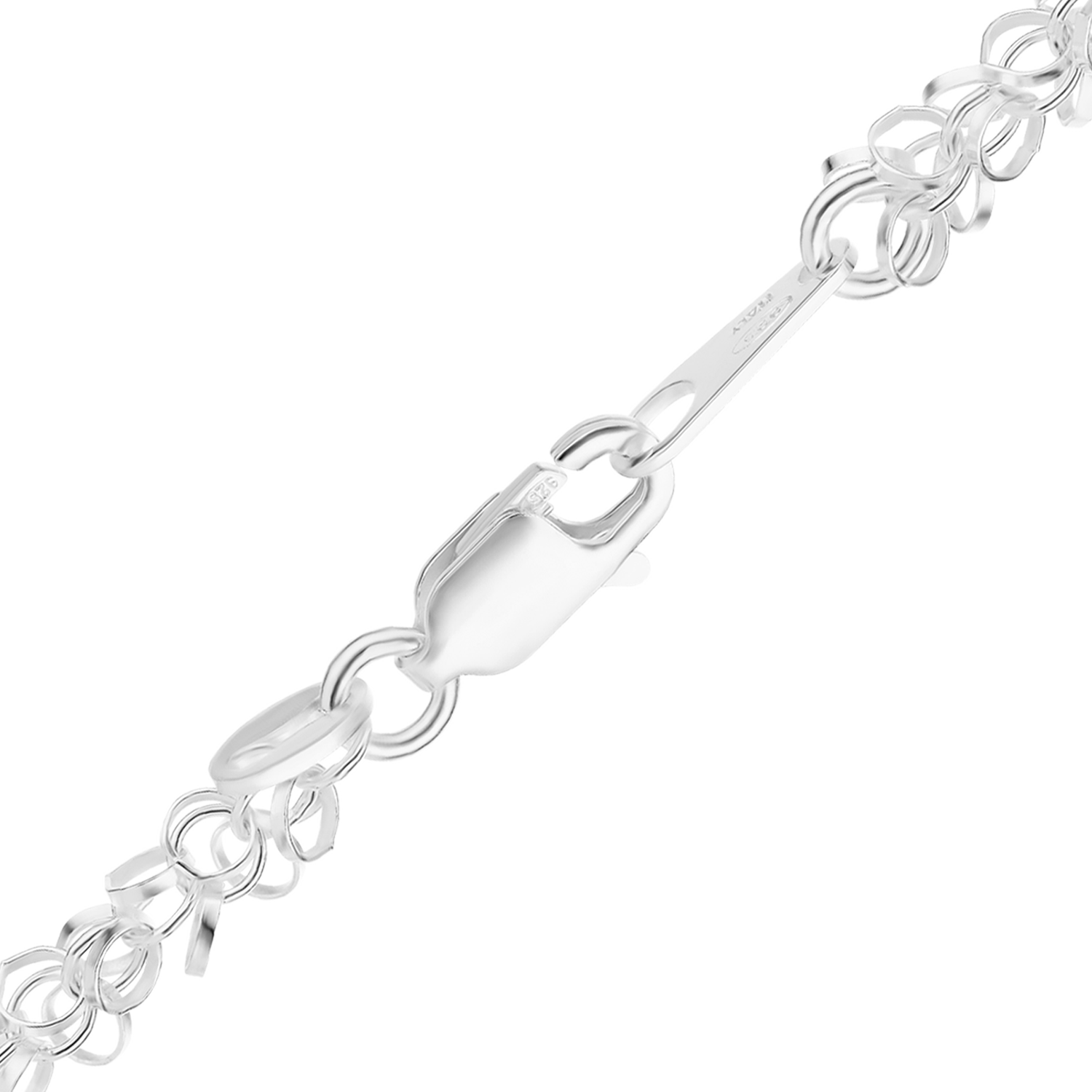 Finished Handmade Ring Ring Necklace in Sterling Silver