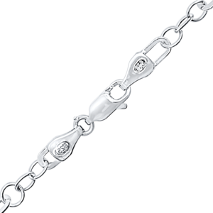 Finished Alternating Paperclip Cable Necklace in Sterling Silver
