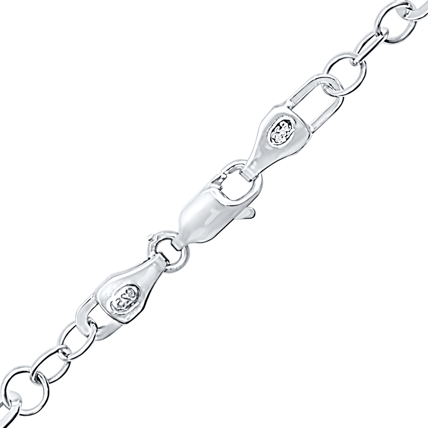 Finished Alternating Paperclip Cable Necklace in Sterling Silver