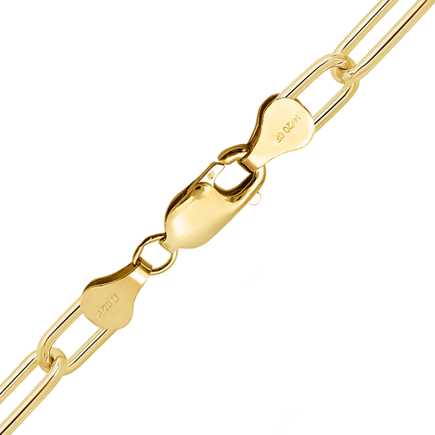 Finished Heavy Round Paperclip Necklace in 14K Gold-Filled