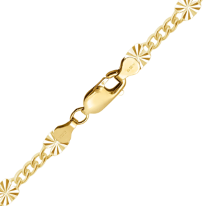 Finished Valentino (Alternating 3X Curb) Necklace in 14K Gold-Filled