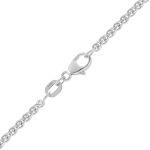 Finished Round Wheat Chain in Platinum