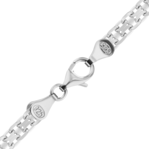 Finished Classic Bizmark Necklace in Sterling Silver