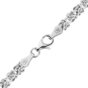 Finished Classic Byzantine Handmade Necklace in Sterling Silver