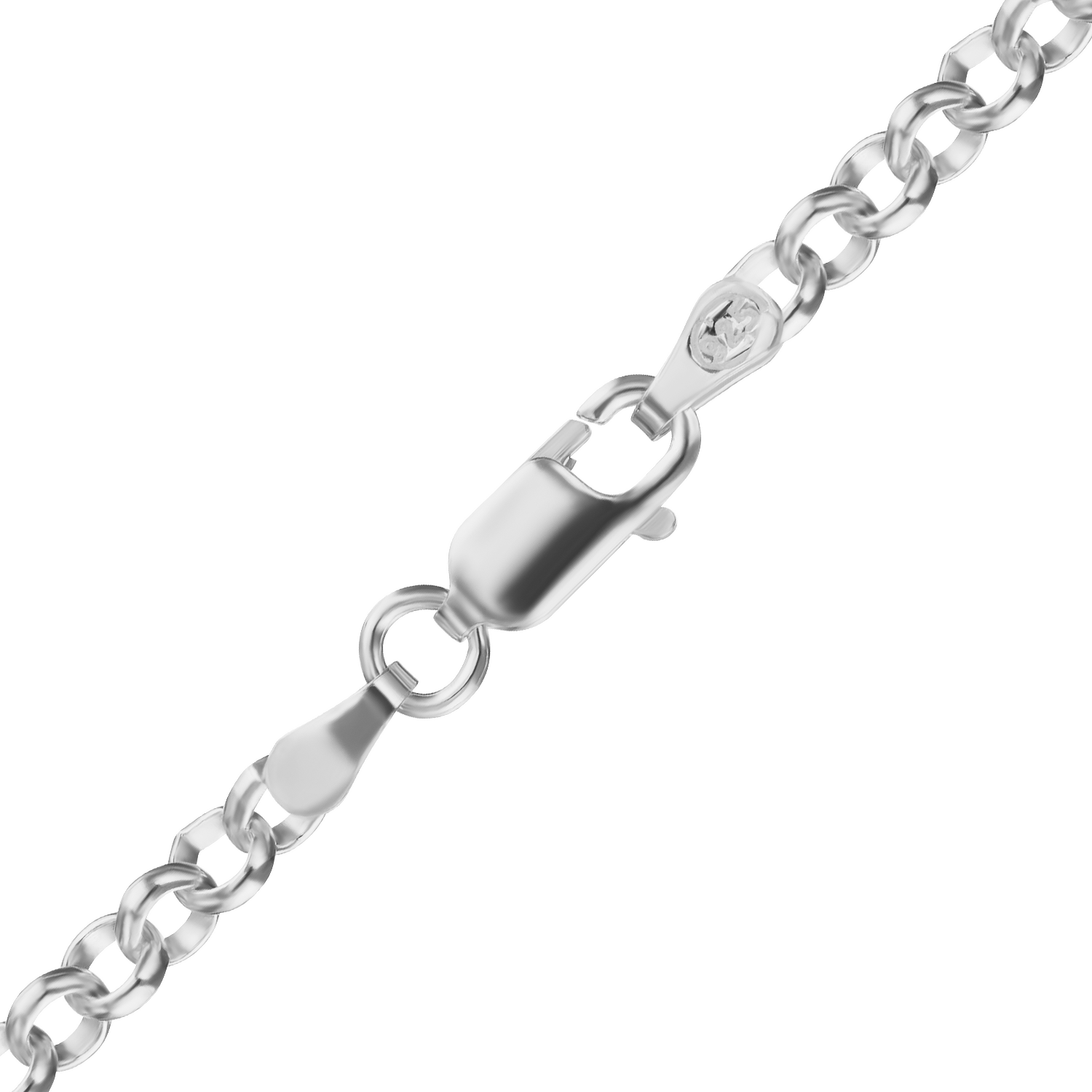 Finished Classic Rolo Necklace in Sterling Silver