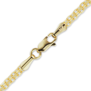 Finished Bizmark Necklace in 14K Yellow Gold