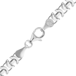 Finished European Byzantine Handmade Necklace in Sterling Silver