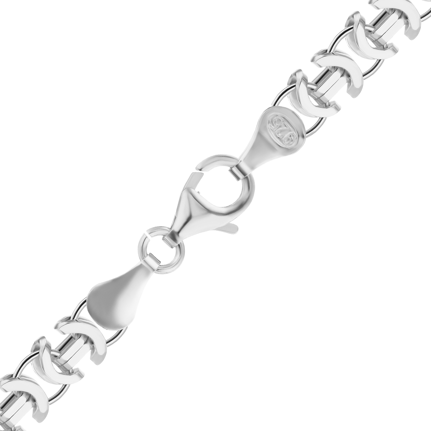 Finished European Byzantine Handmade Necklace in Sterling Silver