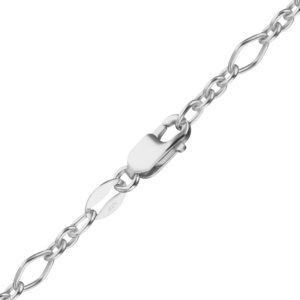 Finished Fancy Cable Necklace in Sterling Silver
