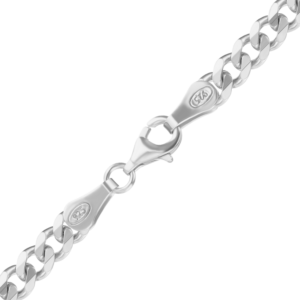 Finished Classic Curb Necklace in 14K Two Tone Gold