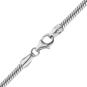 Finished Round Snake Necklace in 18K Yellow Gold